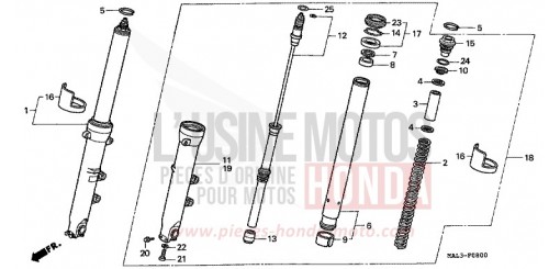GABEL, VORNE CBR600FW de 1998